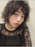 大人かわいいひし形シルエットボブ 担当山下
