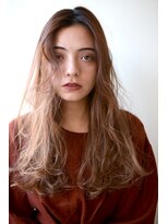 ミラバイグリーン(Mira by green)&nbsp;センターパート×フェザーロング【無造作】