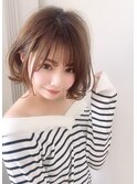 学生様に大人気！毛束感のあるお洒落ボブ 小顔