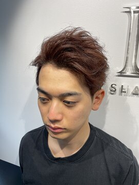 リバティシェアバーバー 銀座(LIBERTY SHARE BARBER) かき上げ/ツーブロック/ニュアンスマッシュ/ショートスタイル