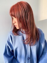 フォーク FOLK&nbsp;【FOLK】透明感チェリーピンク☆似合わせ内巻きレイヤーロング♪