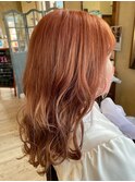 ふわふわピンクカラー【デザインカラー/髪質改善】