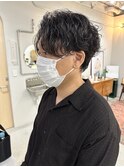 メンズパーマ×波巻きパーマ