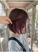 ブラウン×ピンク