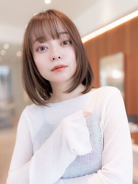 ハバナ 新宿(HAVANA) 20代30代大人かわいい斜めバングレイヤーカット小顔前髪ボブ