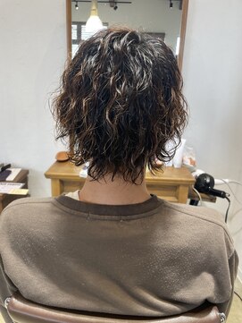 スレッド(SRED) ツイストスパイラル/メンズ/マッシュ/波巻きスパイラルパーマ