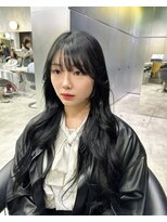 レイヤーカット ブルーブラック 表参道