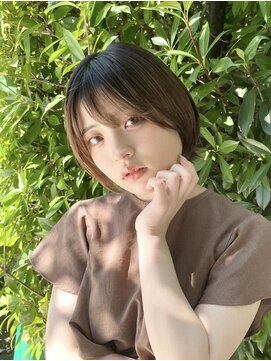 ネオリーブアピ 池袋店(Neolive api) 【艶ベージュ×小顔サイドバング】