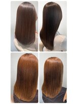 美容室フルール&nbsp;★縮毛矯正ロング♪コスメストレート髪質改善ココアベージュ