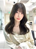 髪質改善縮毛矯正×大人ガーリーツヤ髪オリーブアッシュ