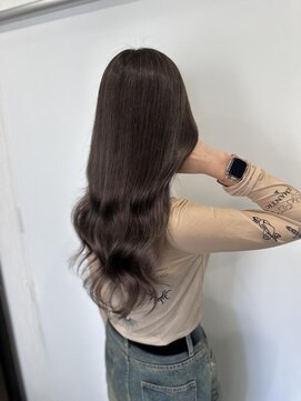 フロレゾンヘアデザインエクステ(floraison hair design exte) エクステ付けたままカラー　ココアグレージュ