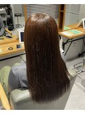 大人可愛いくすみカラーブラウン