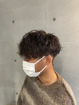 メンズサロンドットリアン(dot. lien) ルーズツイストスパイラルパーマ刈り上げマッシュメンズヘア