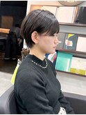 美しい耳掛けできるショートヘア