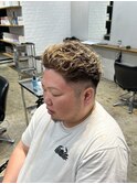 オールバックパーマ