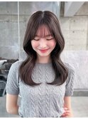 美髪韓国レイヤーイメチェン似合わせ小顔シースルーワイドバング