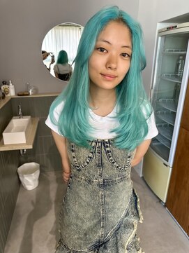 キオク(KIOX) 水色カラー/ブルーカラー/栄/名古屋/ブリーチカラー/ハイトーン