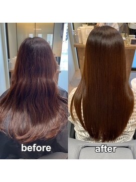 美髪矯正で叶う大人艶髪