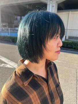 ☆深味のあるグリーンヘア☆