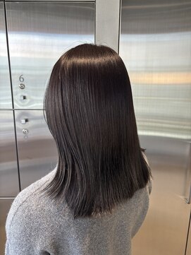 オーガニック リブ 川越(organic+live) 春色◎ブリーチなし暗髪艶カラーロング韓国風小顔