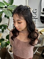 マーリー(marlee) ハーフアップ ヘアアレンジ お呼ばれ 表参道