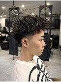 テーパーフェードxスパイキーショート