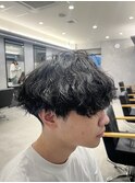 波巻きパーマ♪