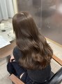 フィオ(fio)&nbsp;ブリーチなしWカラーで叶う！透明感ブラウンカラー！