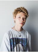 スパイキーショートハイトーンルーツカラー