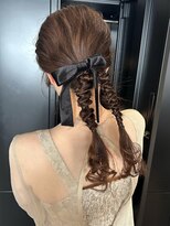 シンス 銀座(since)&nbsp;編み下ろしアレンジ/参列ヘアセット/結婚式ヘアセット【銀座】