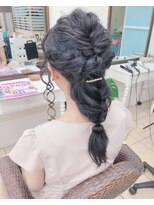 グラスペディア(graspedia)&nbsp;ふわふわ編みおろしアレンジ