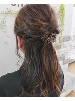 美容室オーブ おいらせ店&nbsp;ハーフアップ