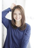 前髪無の重めレイヤー