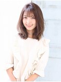 【Jule】☆ひし形シルエット小顔前下がり外ハネ切りっぱなし☆