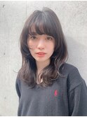 顔周りが可愛い◎Sカールで作るエアリーくびれミディ・HINATA