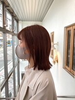 トップヘアー 中庄店(TOP HAIR fuapua)&nbsp;切りっぱなしピンクローズ(ブリーチなし)『Nao』