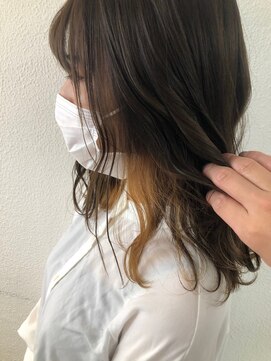 ダブル(W) インナーカラー☆ブラウン