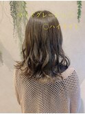 まとまりボブ ミディアム×マッドグレージュ