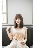 【carin横浜】暗めカラー/大人ガーリー/鎖骨ミディアム