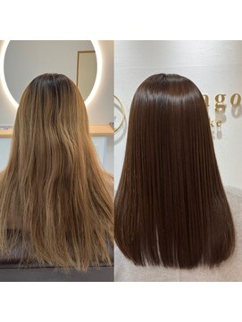 リマーゴ(re:Mago) 髪質改善カラー before after