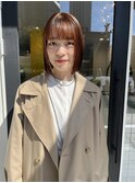 オレンジブラウンボブ