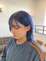 ヘアー ミュゼ 大西店(HAIR Musee)&nbsp;外ハネ＋ブルー