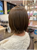 【bel.高野】グレージュカラー/シルキーベージュ/斜めバング