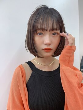 サンドシーン(sand scene) 20代30代40代丸みショートボブマッシュ前下がりレイヤー