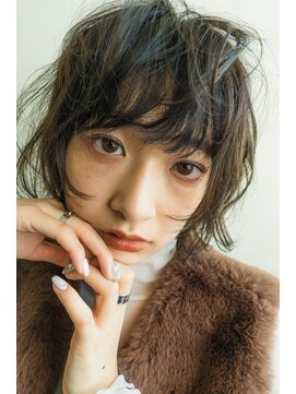 ガレージ バイ グリーン 原宿 表参道(Garage by green) 無造作パーマ×ミニボブ