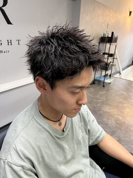 ブライト(Bright) スパイキーショート×ソフトツイスト