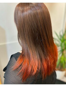 バドゥ(bud) 裾カラー×コーラルオレンジ