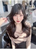 韓国ヘア/顔まわり/韓国レイヤー/前髪カット/小顔/韓国風