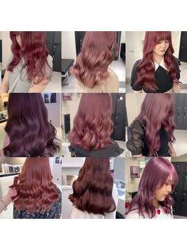 ベレーザ 渋谷(BELEZA) 9896秋色ピンクヘアーラベンダーパープル透明感レイヤーパーマ