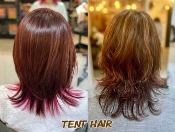 テントヘアー(TENT HAIR)の写真/エイジングカラーならお任せ♪大人女性に嬉しい上品な仕上がり《エドルカラー/ルビオナカラーで艶髪へ》